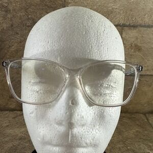 Modern Optical PREPARE Eyeglasses Frame Crystal Black Flex Hinges 56-14-140-42mm